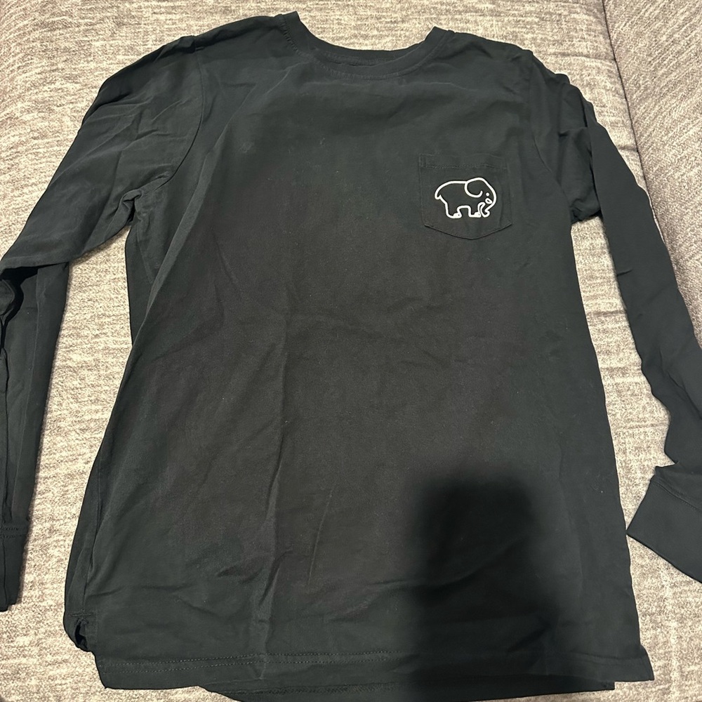 Ivory Ella Black Organic Cotton Long Sleeve